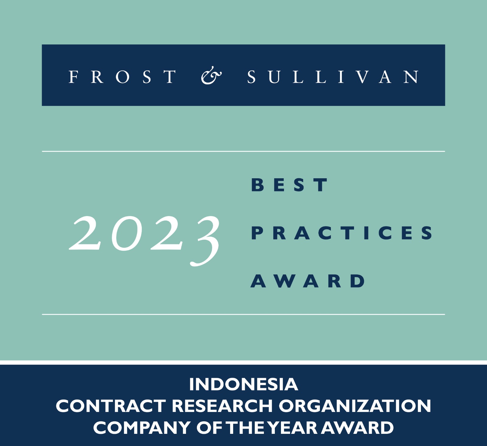 Prodia the CRO awarded as 2023 Indonesia CRO Company of the Year