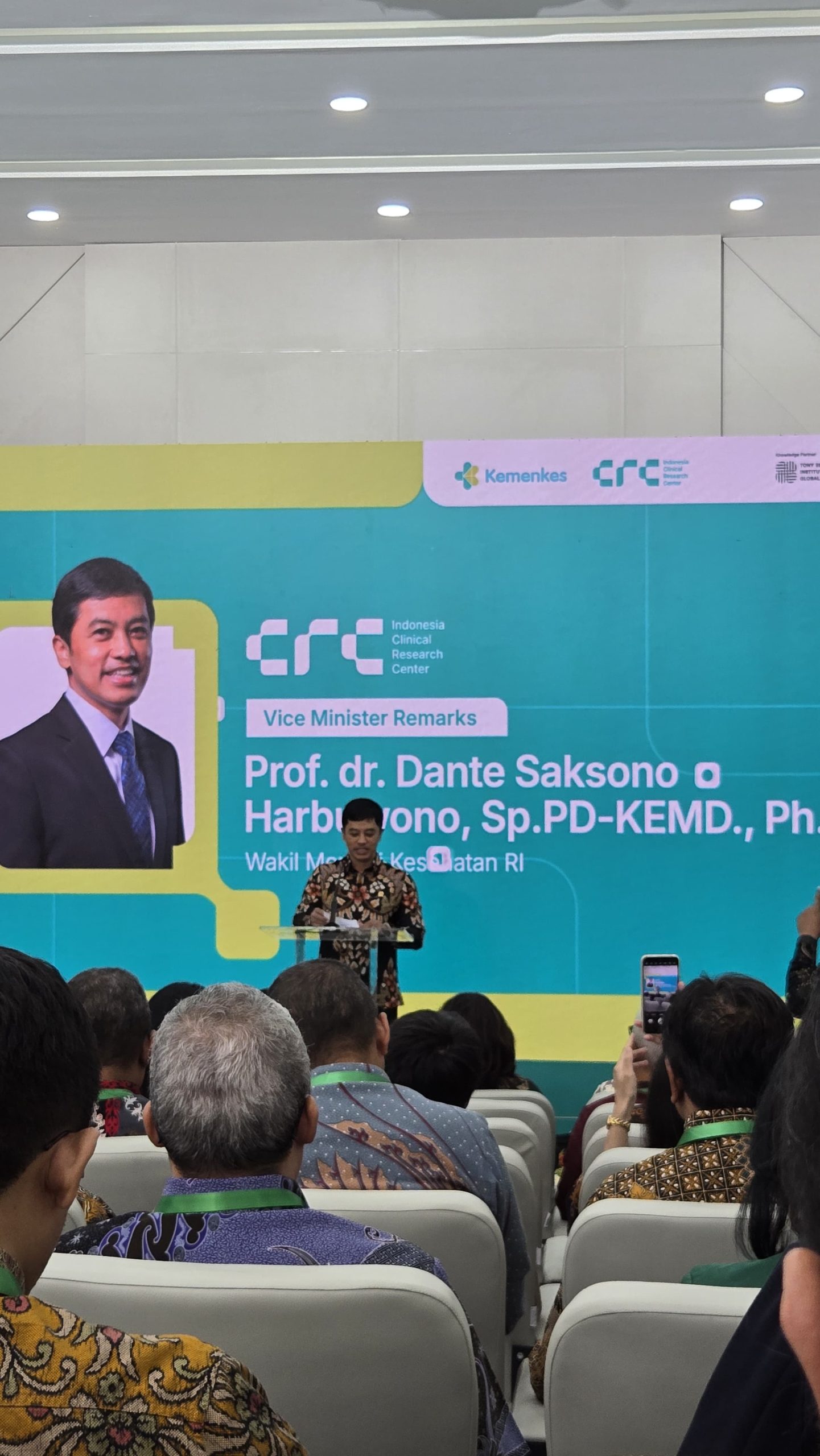 The Launching of Indonesia Clinical Research Center (INA-CRC)